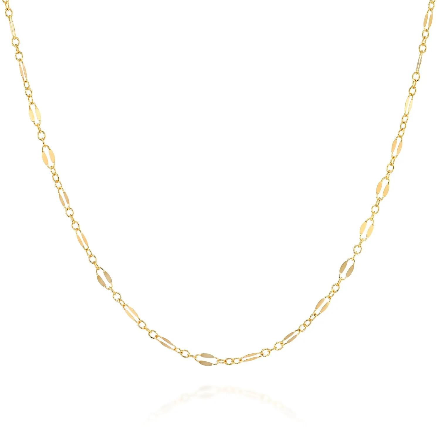 14K Gold Filled Lace Choker Necklace - Designer Handmade Vintage Style Short Necklace 13.5"   3" Extending Chain