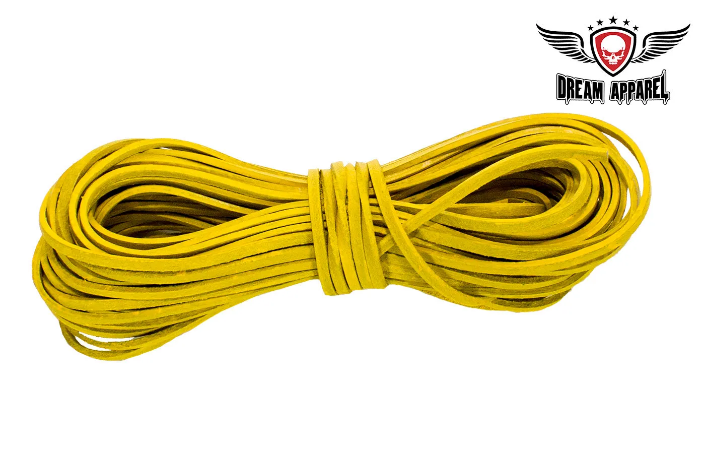 50 FT Leather Laces - Yellow