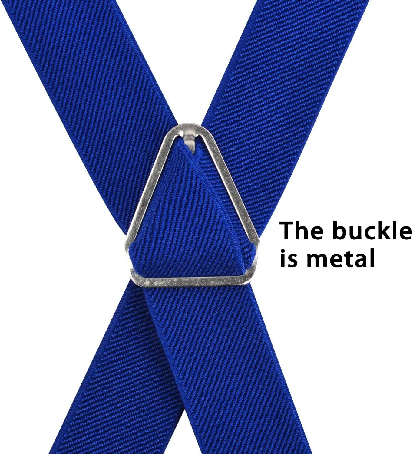 Alizeal Men's 4 Clips X-Back Solid Suspenders Pre Tied Bow Tie Set Elastic Adjustable Braces