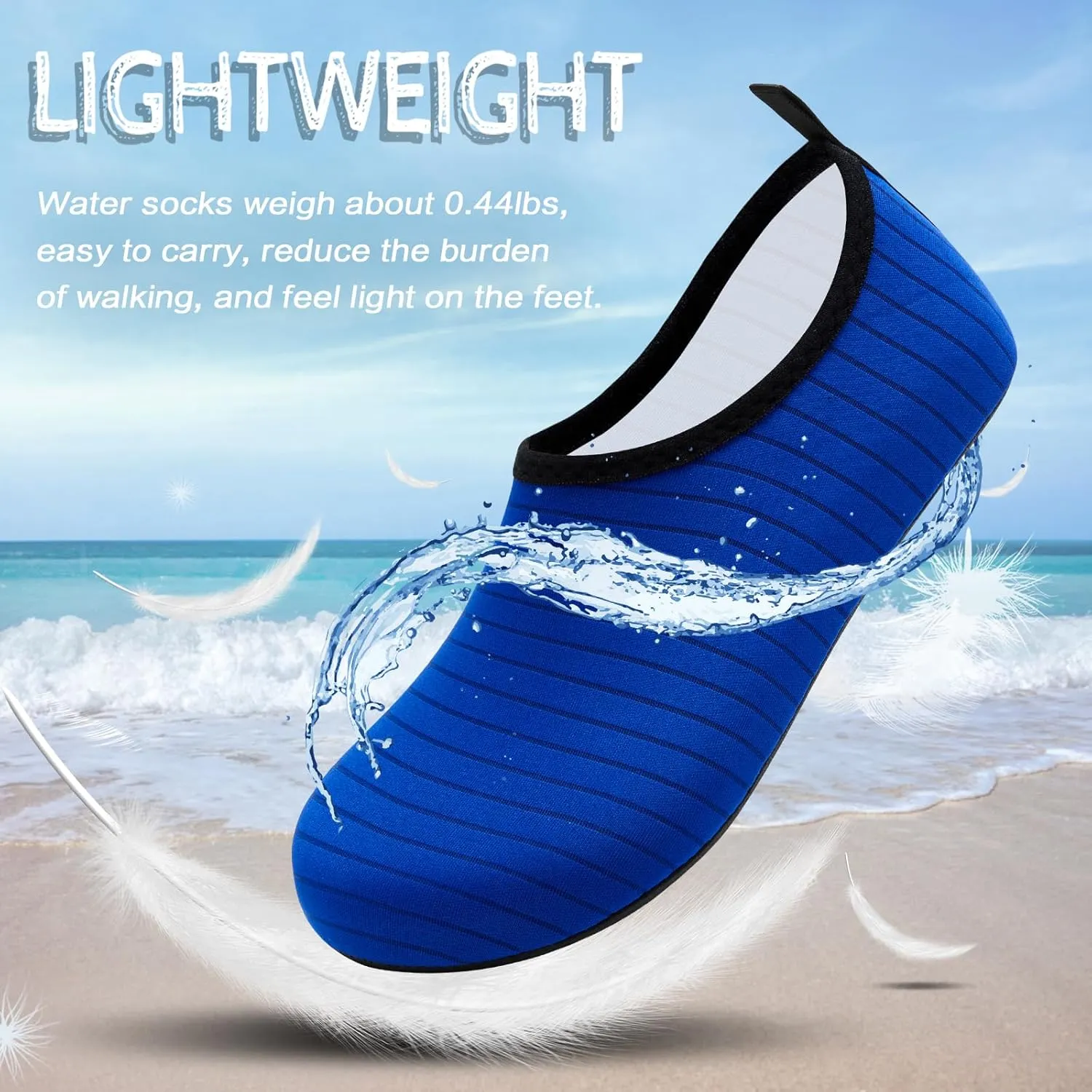 ANLUKE Water Shoes Barefoot Aqua Yoga Socks Quick-Dry Beach Swim Surf Shoes for Women Men