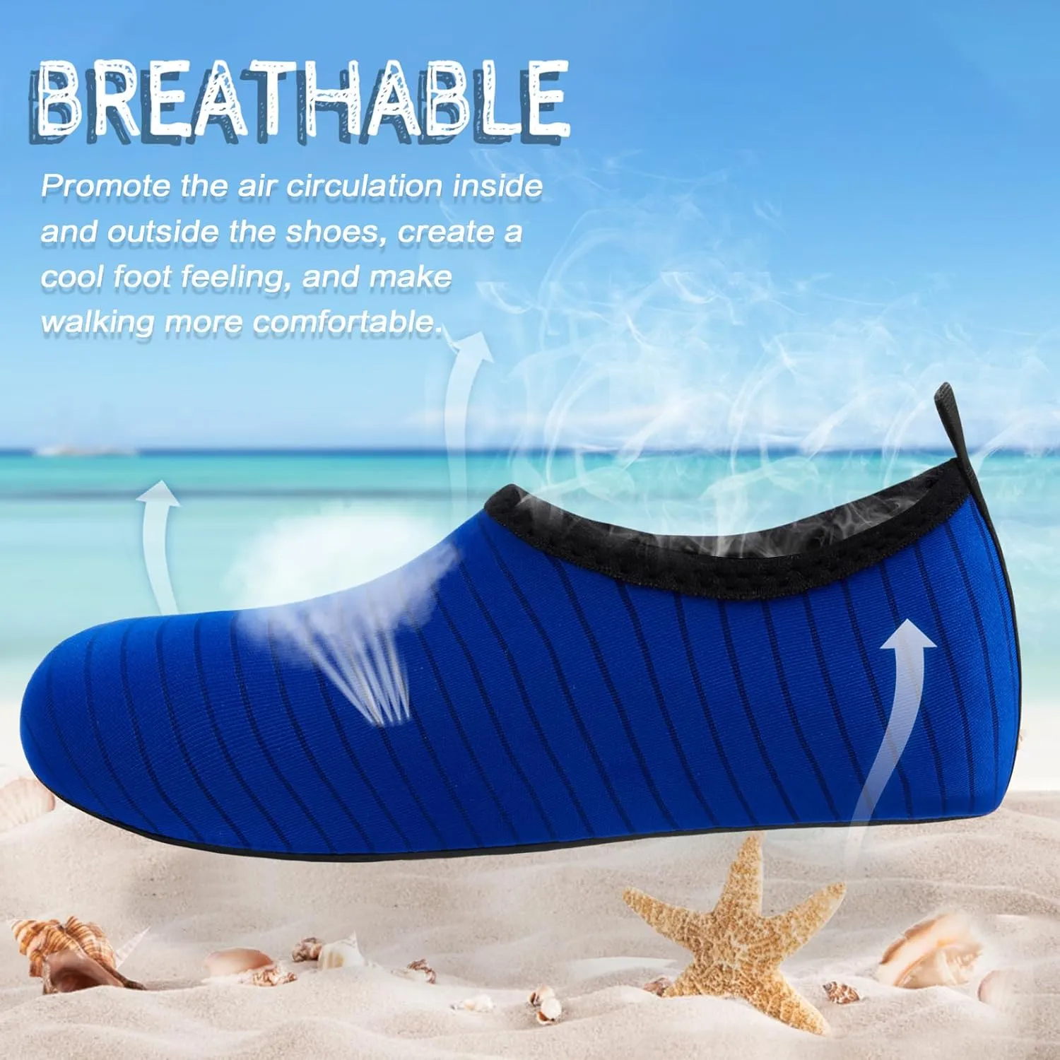 ANLUKE Water Shoes Barefoot Aqua Yoga Socks Quick-Dry Beach Swim Surf Shoes for Women Men
