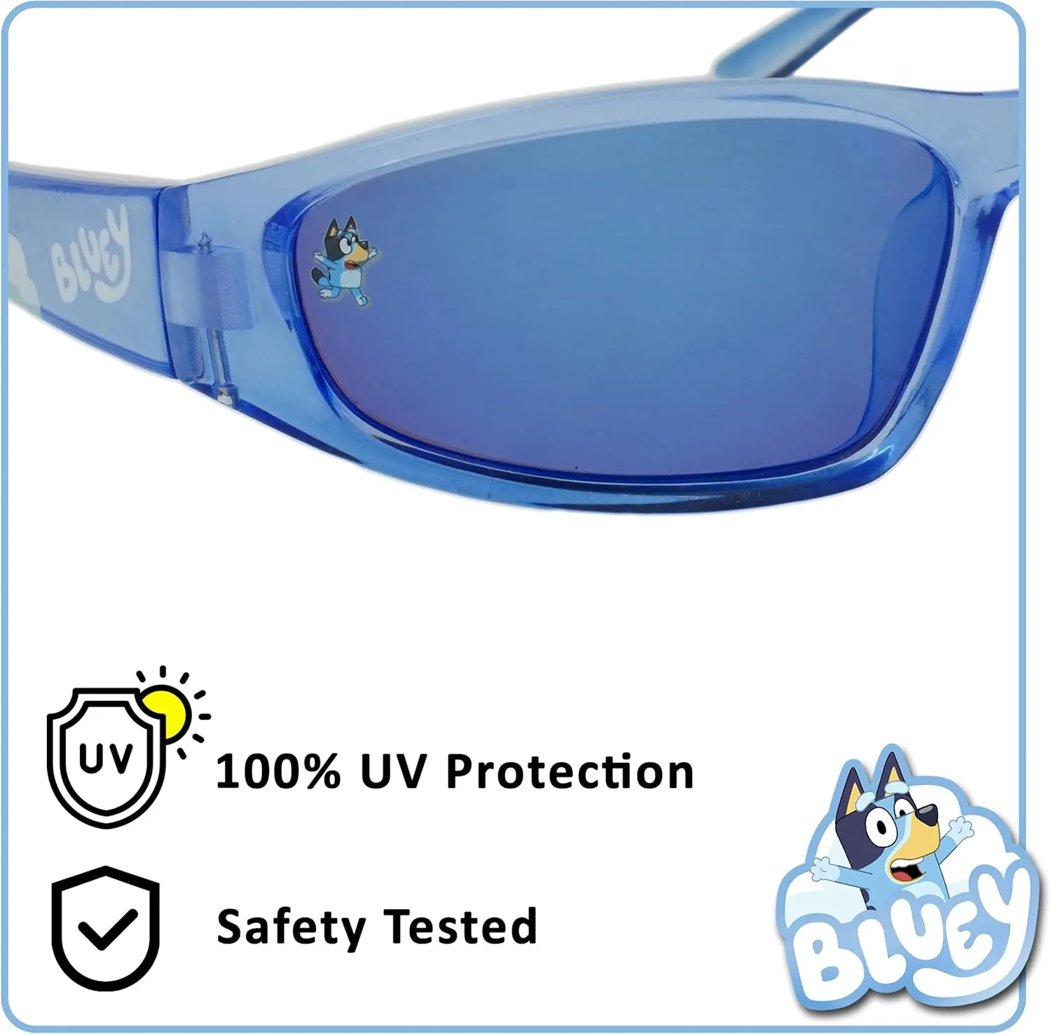 ARKAID Bluey Sunglasses for Kids | UV 400 Protection | One Size Fits Most Kids | Bluey or Bingo Style