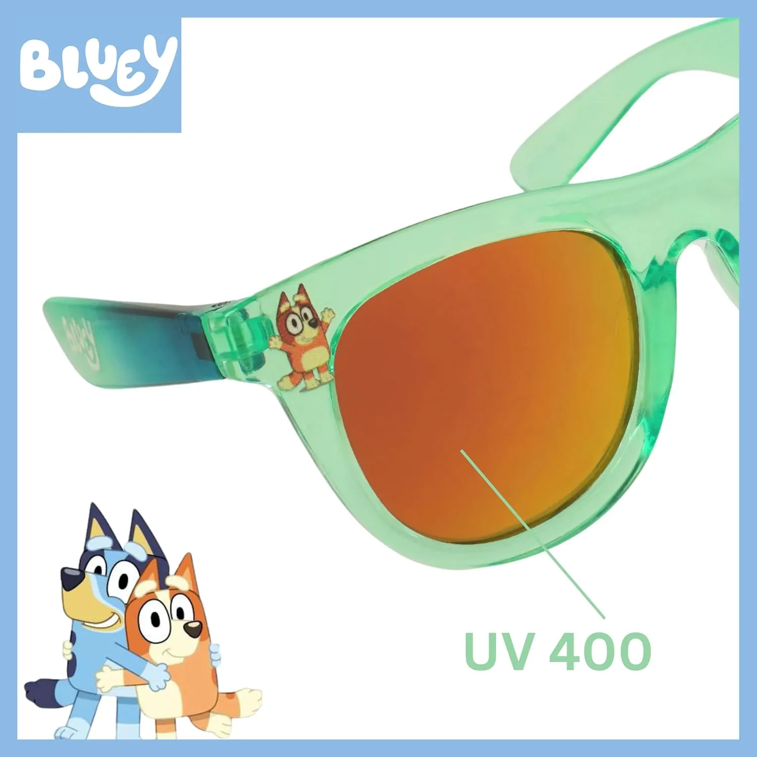 ARKAID Bluey Sunglasses for Kids | UV 400 Protection | One Size Fits Most Kids | Bluey or Bingo Style