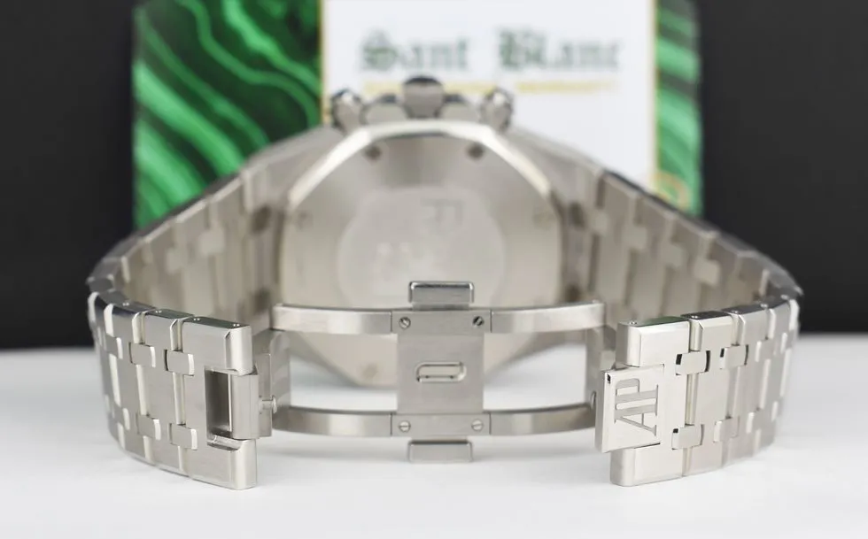AUDEMARS PIGUET 41mm Stainless Steel Royal Oak Chronograph Blue Dial Model 26331ST
