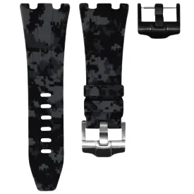 AUDEMARS PIGUET DIVER STRAP - GRAPHITE DIGI CAMO RUBBER