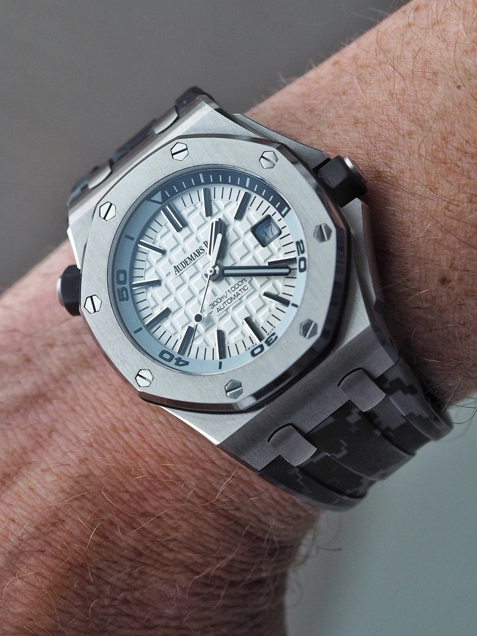 AUDEMARS PIGUET DIVER STRAP - GRAPHITE DIGI CAMO RUBBER