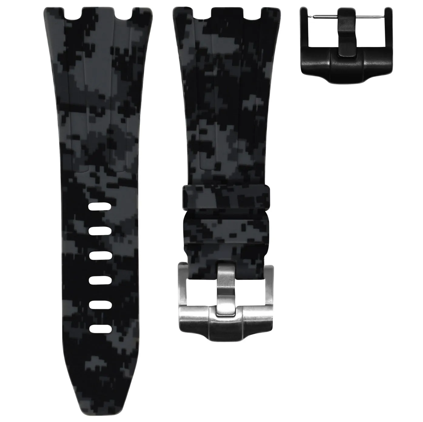 AUDEMARS PIGUET DIVER STRAP - GRAPHITE DIGI CAMO RUBBER