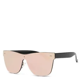 Aya Rose Gold Rimless Sunglasses
