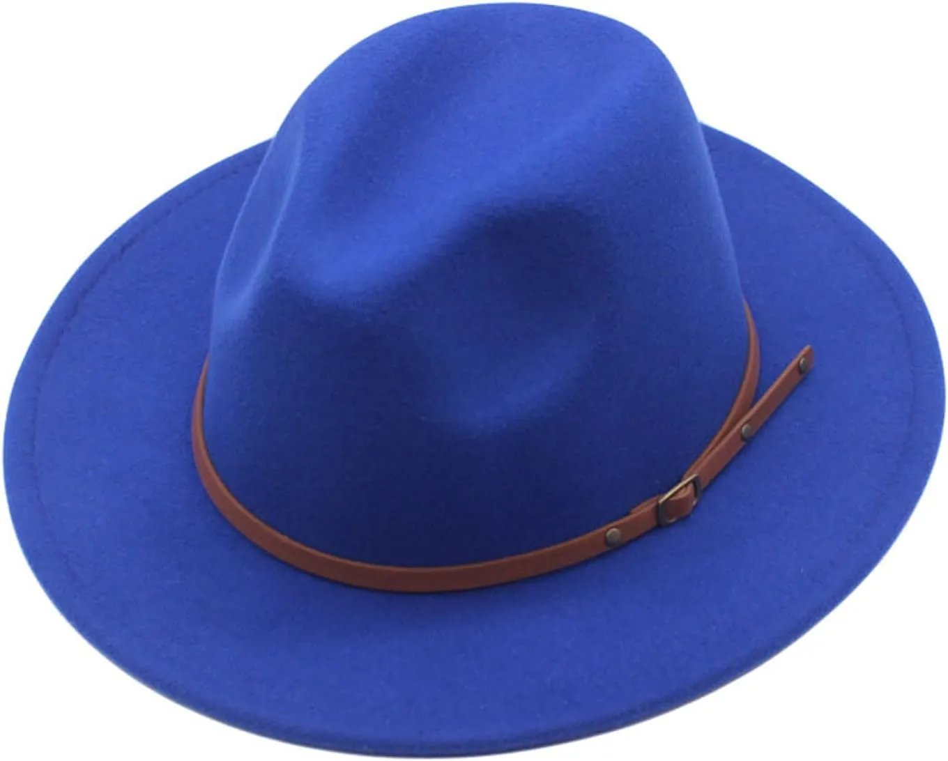 Belt Womens Buckle Wool Hat Panama Floppy Fedora Classic Hat Wide Baseball Caps Black Cowboy Hat Men