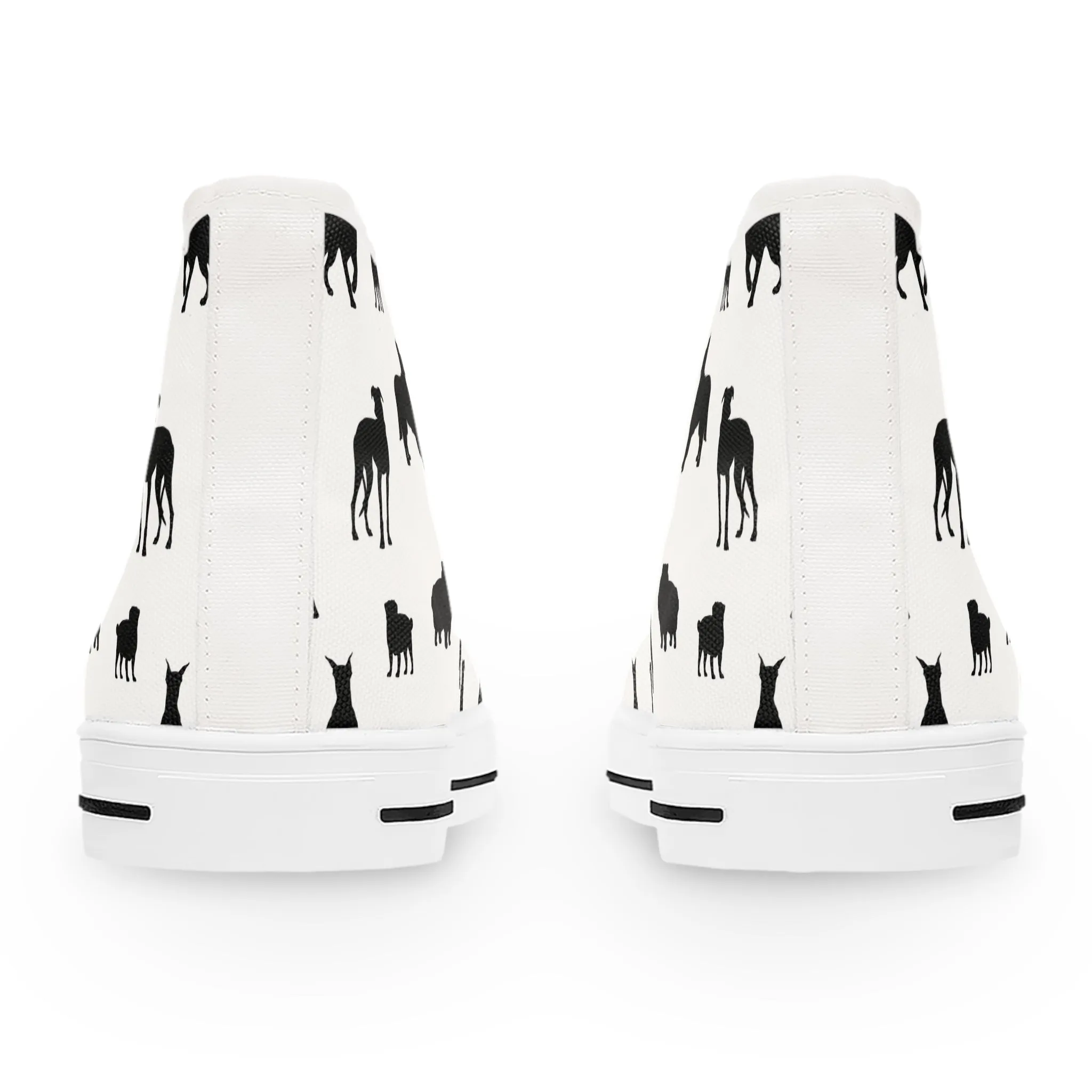 Black Dogs Women's High Top Sneakers