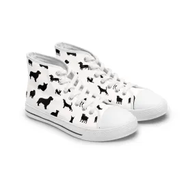 Black Dogs Women's High Top Sneakers