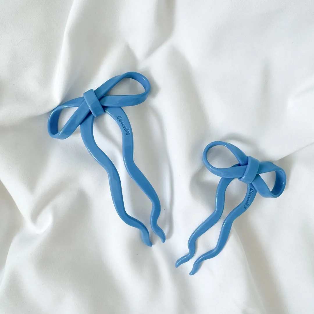 Bow Hairpin - Blue