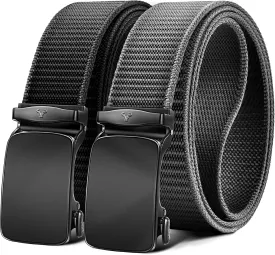 BULLIANT Men Belt-Reversible Ratchet Belt Stretchable for Gift Men Work Casual Golf 1 3/8"-Cut For Fit -2 In 1Belt