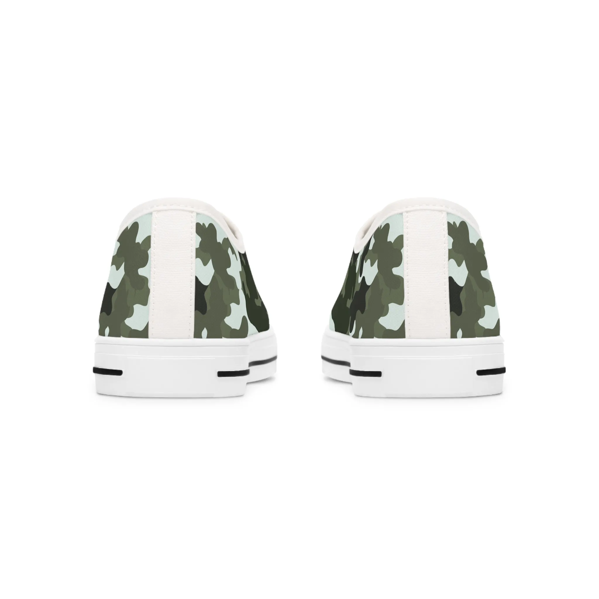 Camo Black  Women's Low Top Sneakers