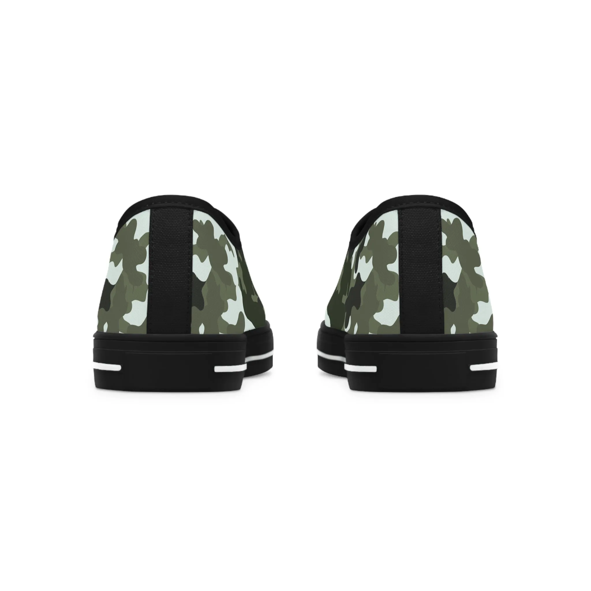 Camo Black  Women's Low Top Sneakers