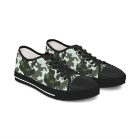 Camo Black  Women's Low Top Sneakers