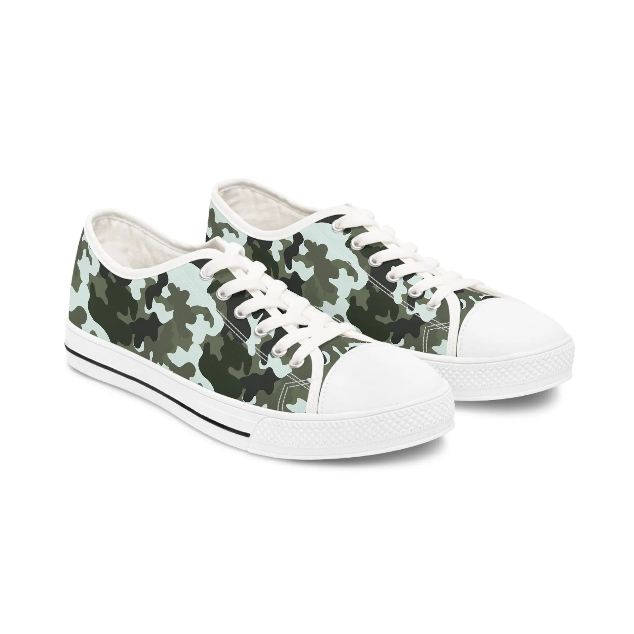 Camo Black  Women's Low Top Sneakers