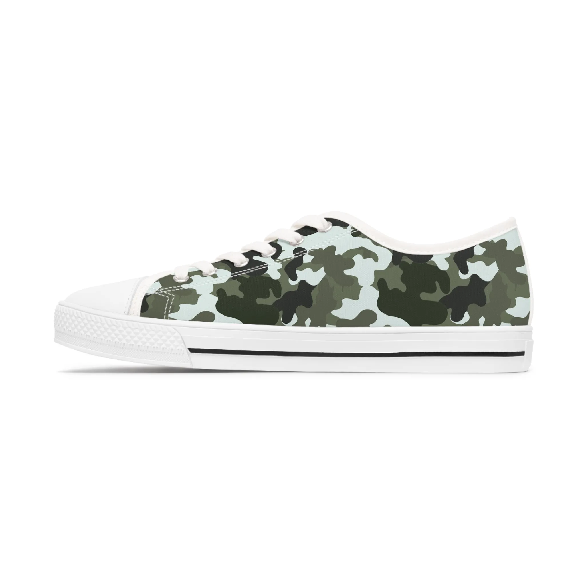 Camo Black  Women's Low Top Sneakers