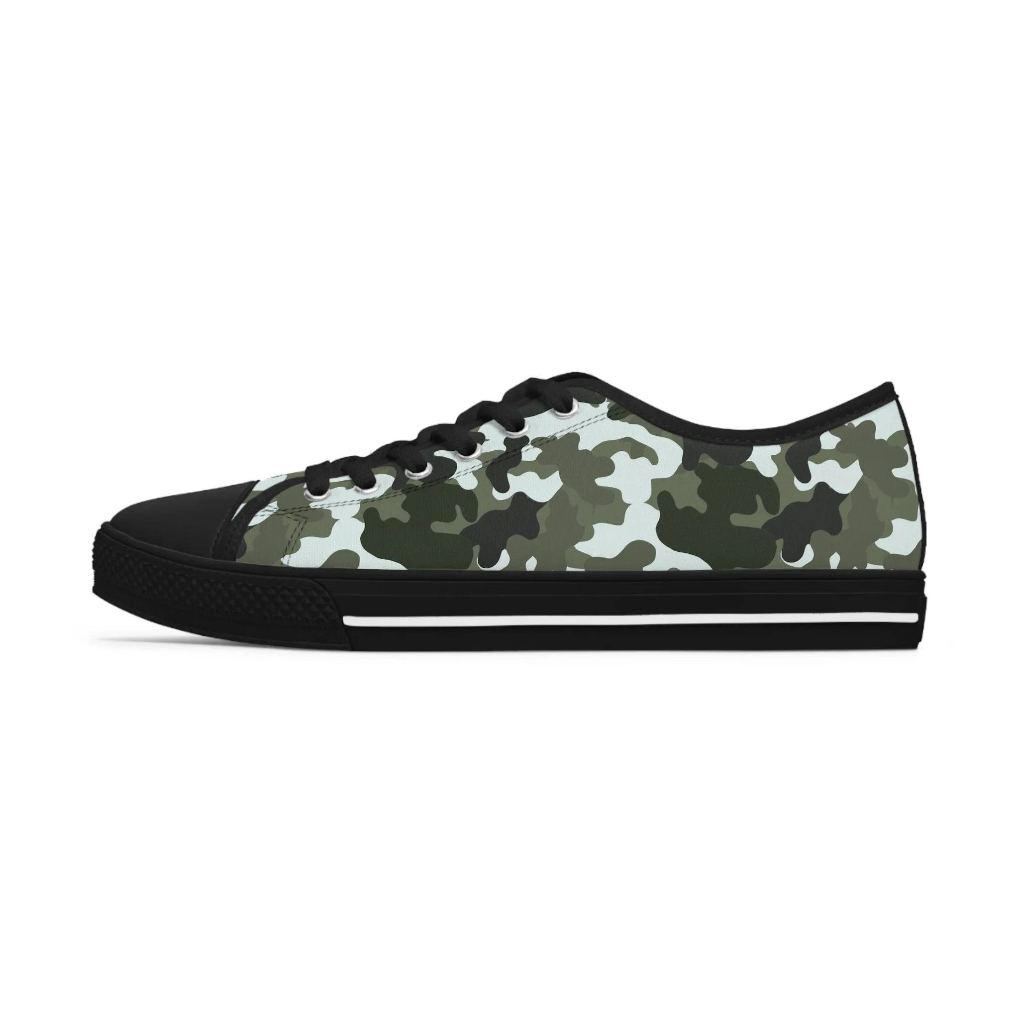 Camo Black  Women's Low Top Sneakers