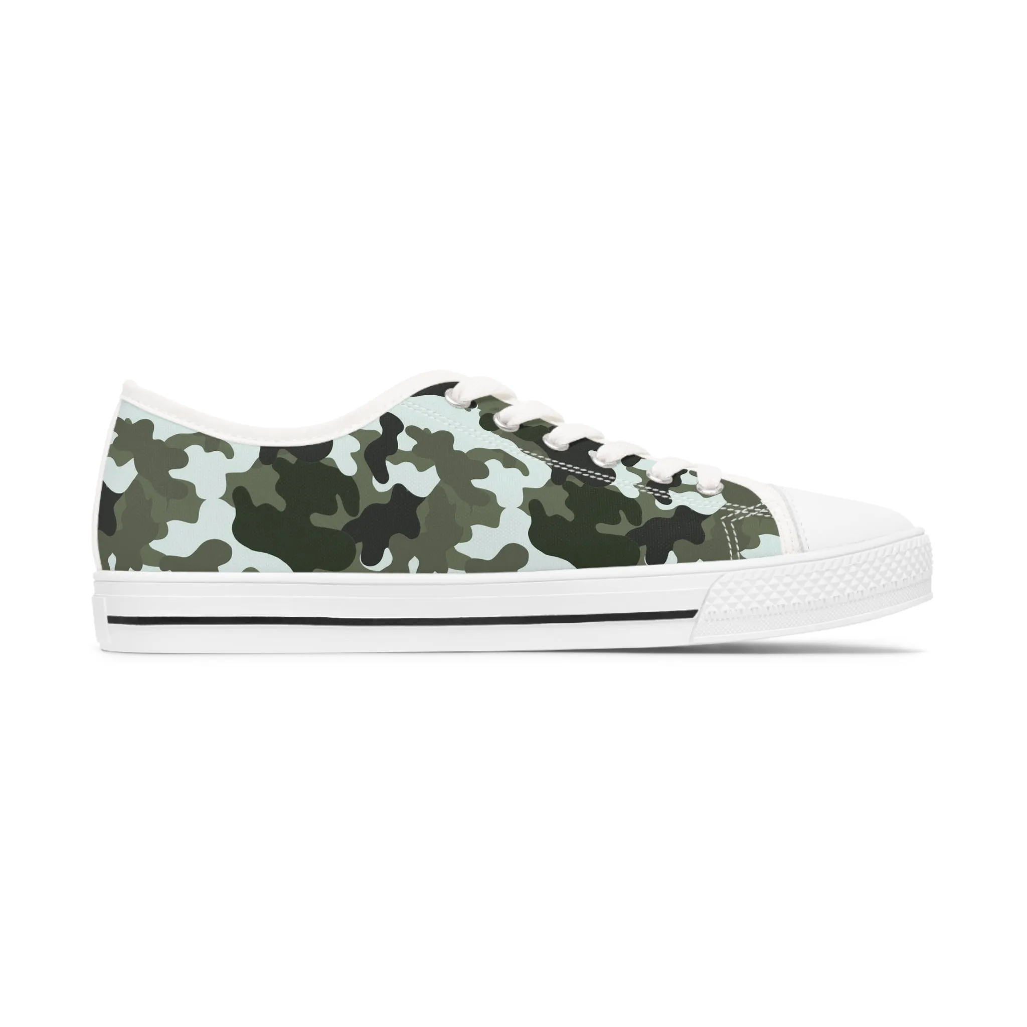 Camo Black  Women's Low Top Sneakers