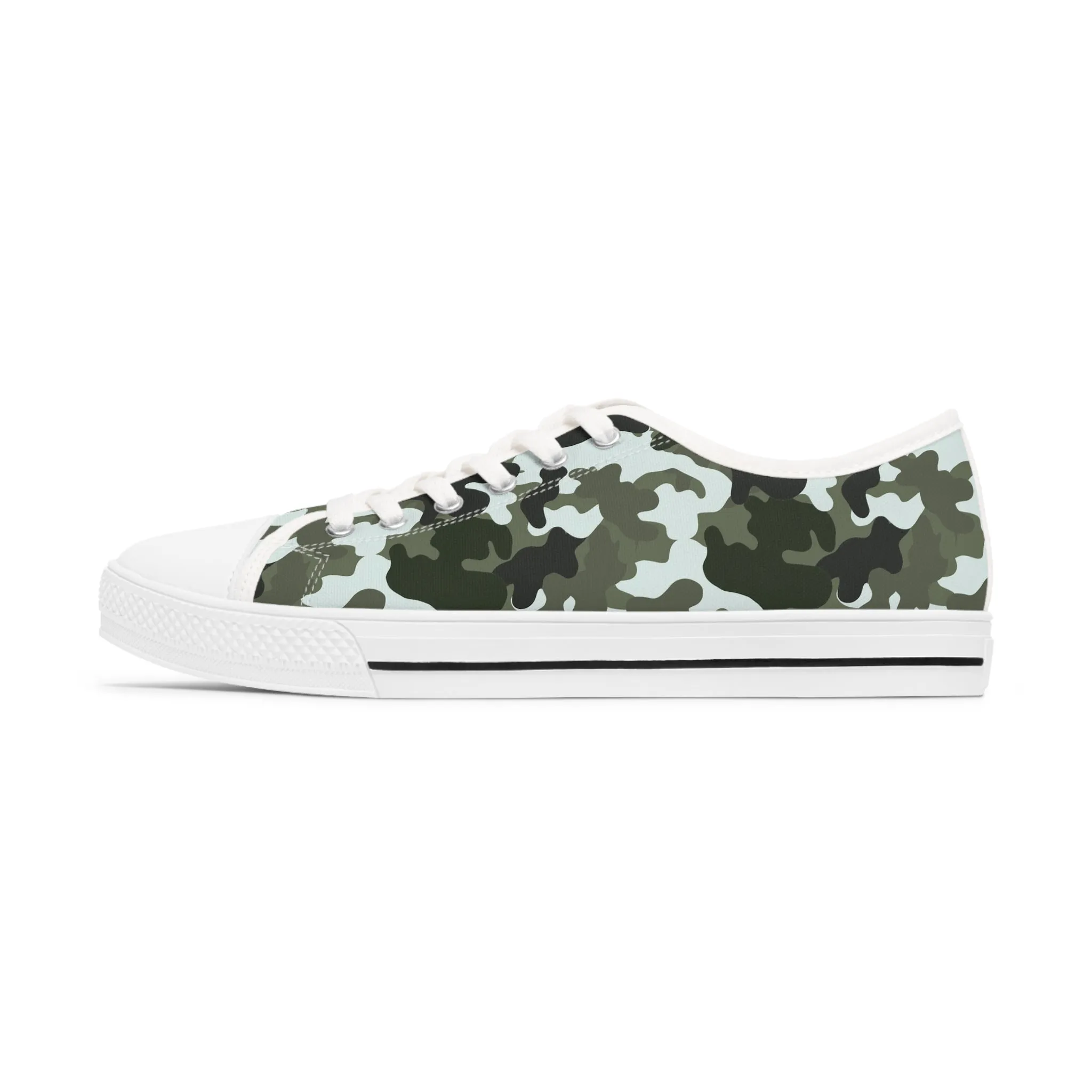 Camo Black  Women's Low Top Sneakers