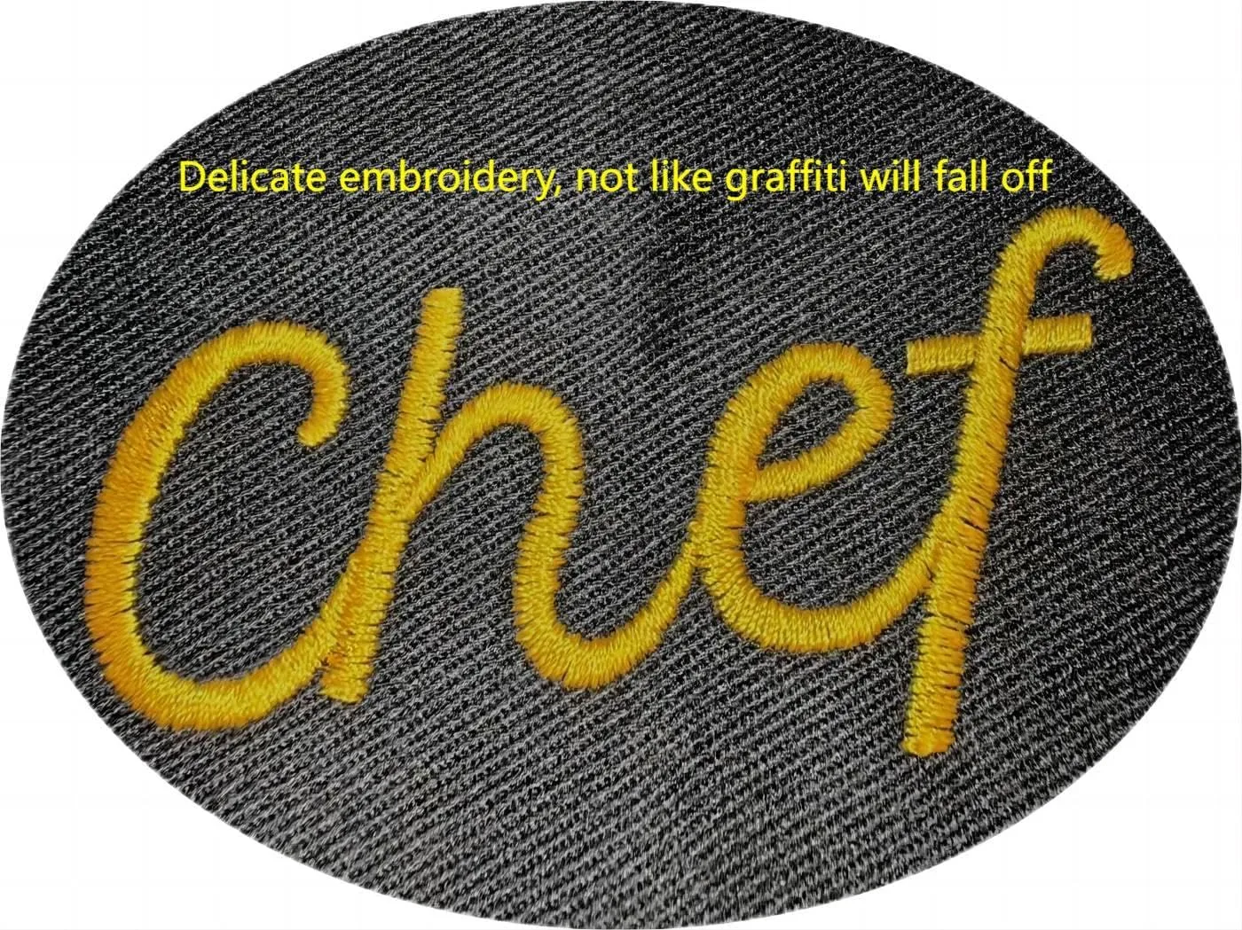Chef Hat - Embroidered with Lettering, Male & Female Sizes, Black & White