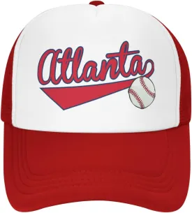 City Baseball Fans Classic Vintage Cap Graphic Adjustable Mesh Hat for Men Women