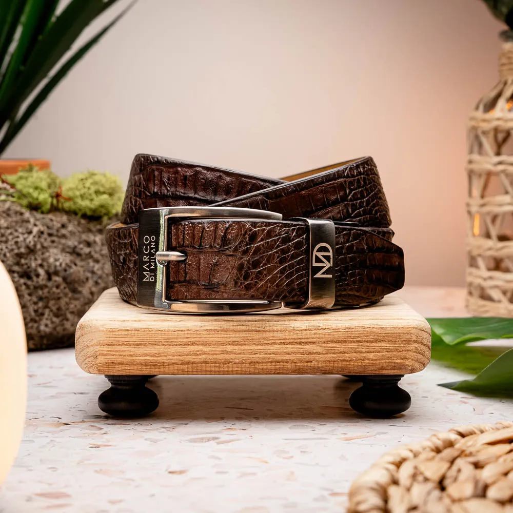 Crocodile Belt 100 - Brown