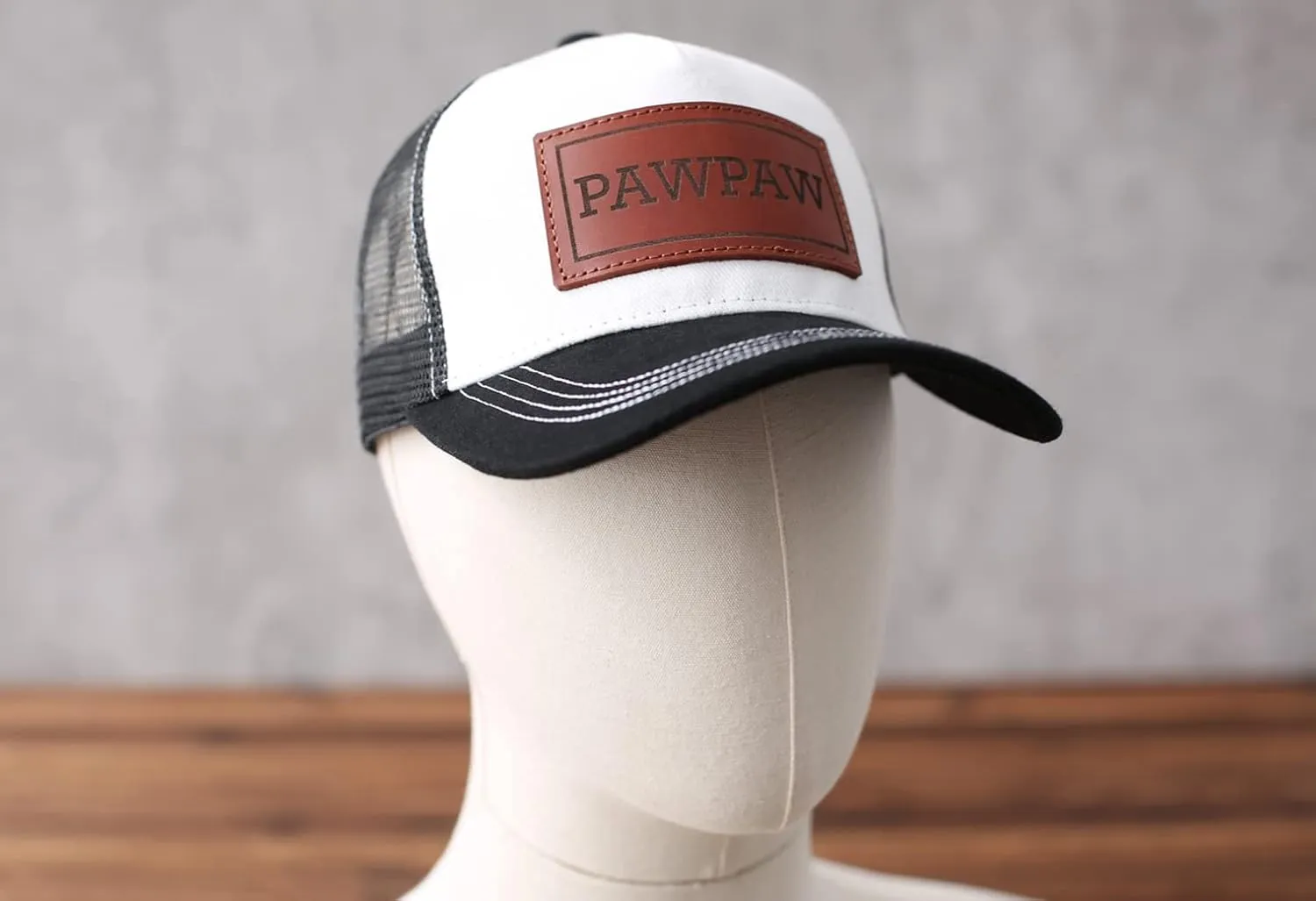 Dad Hat Gift for Father's Day - New Grandpa Gift Trucker Hat for Dad Golf Hat with Custom Leather Patch