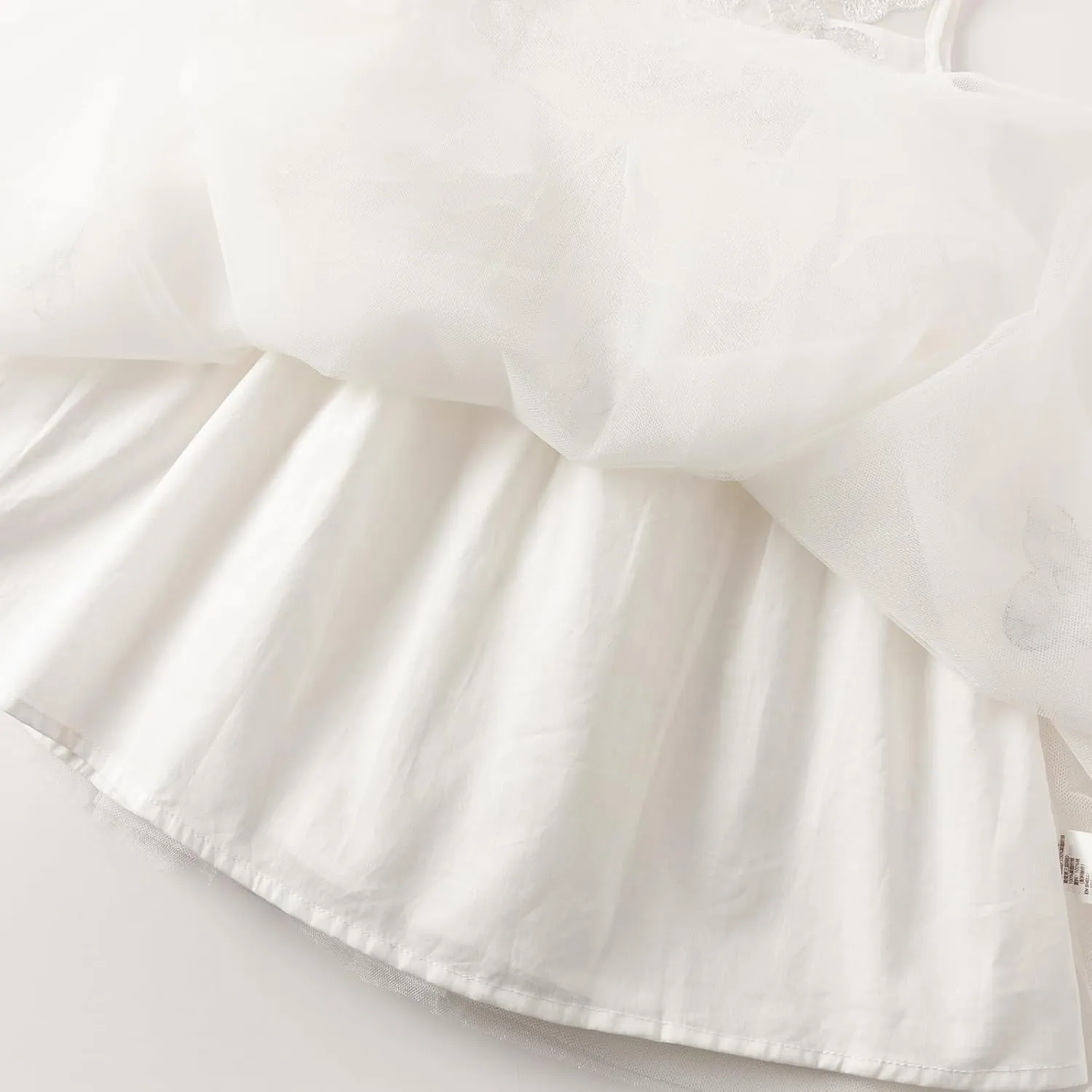 DAVE&BELLA Toddler Girls Tutu Dress, Tulle Ruffled Sleeveless Princess Dresses Summer Flower Sundress Wedding Birthday Party