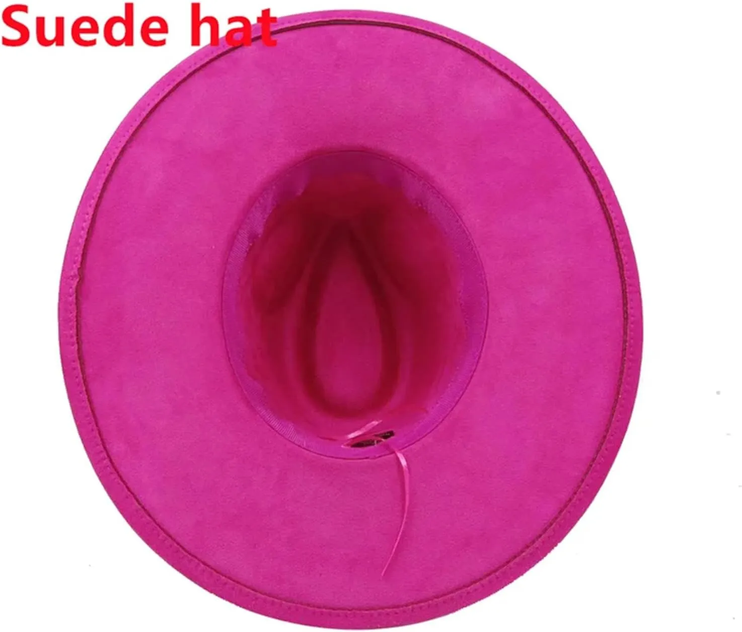 Decal Suede 9.5Cm Wide Brim Fedora Hat Men's and Women's Autumn/Winter Jazz Hat