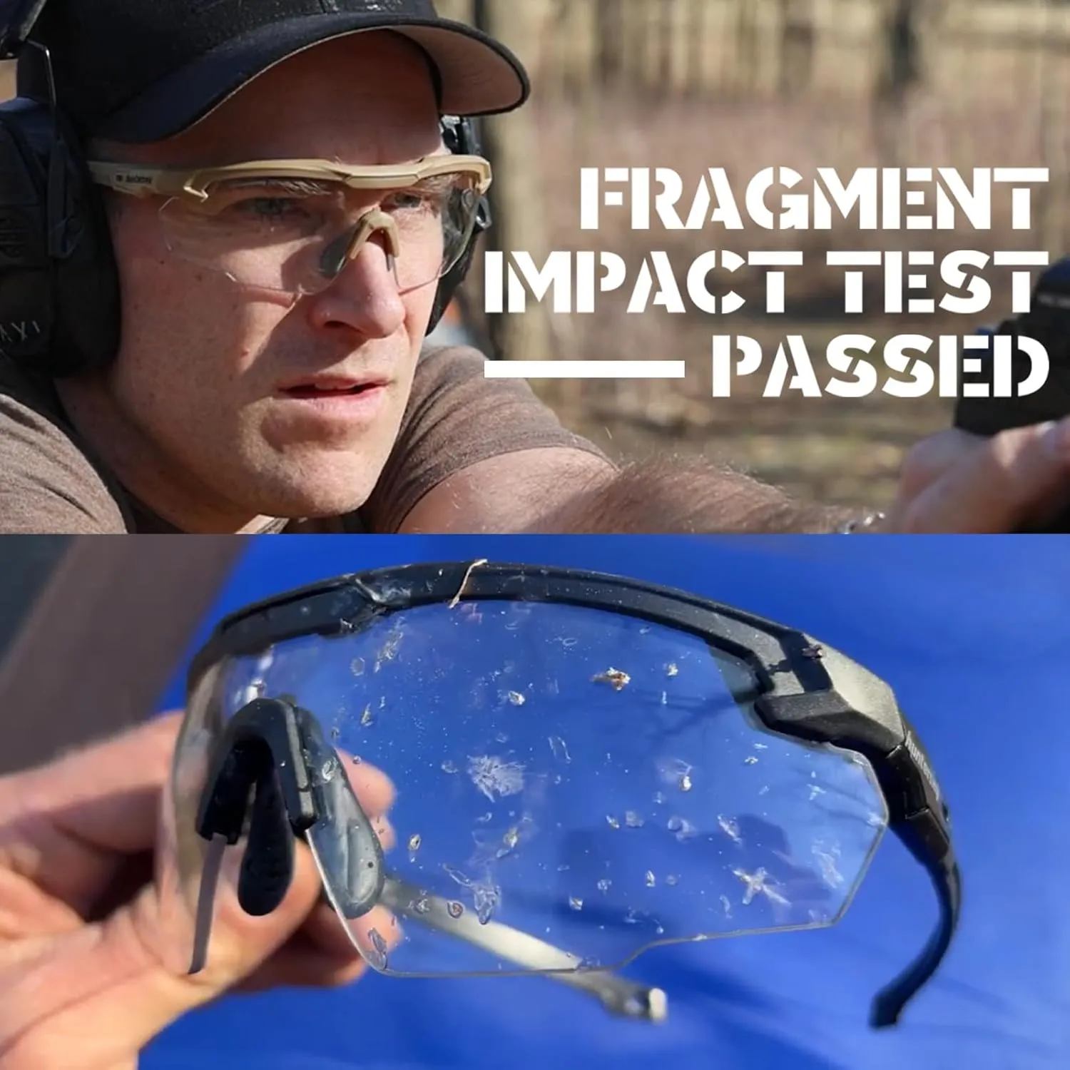 DISCOVER YOUR WORLD ! Anti-Fog Shooting Safety Glasses for men Military Grade range Hunting Riding Airsoft.