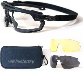 DISCOVER YOUR WORLD ! Anti-Fog Shooting Safety Glasses for men Military Grade range Hunting Riding Airsoft.