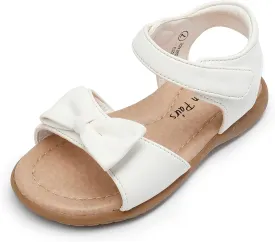 DREAM PAIRS Girls Sandals Fashion Bow Summer Shoes for Toddler/Little Kid