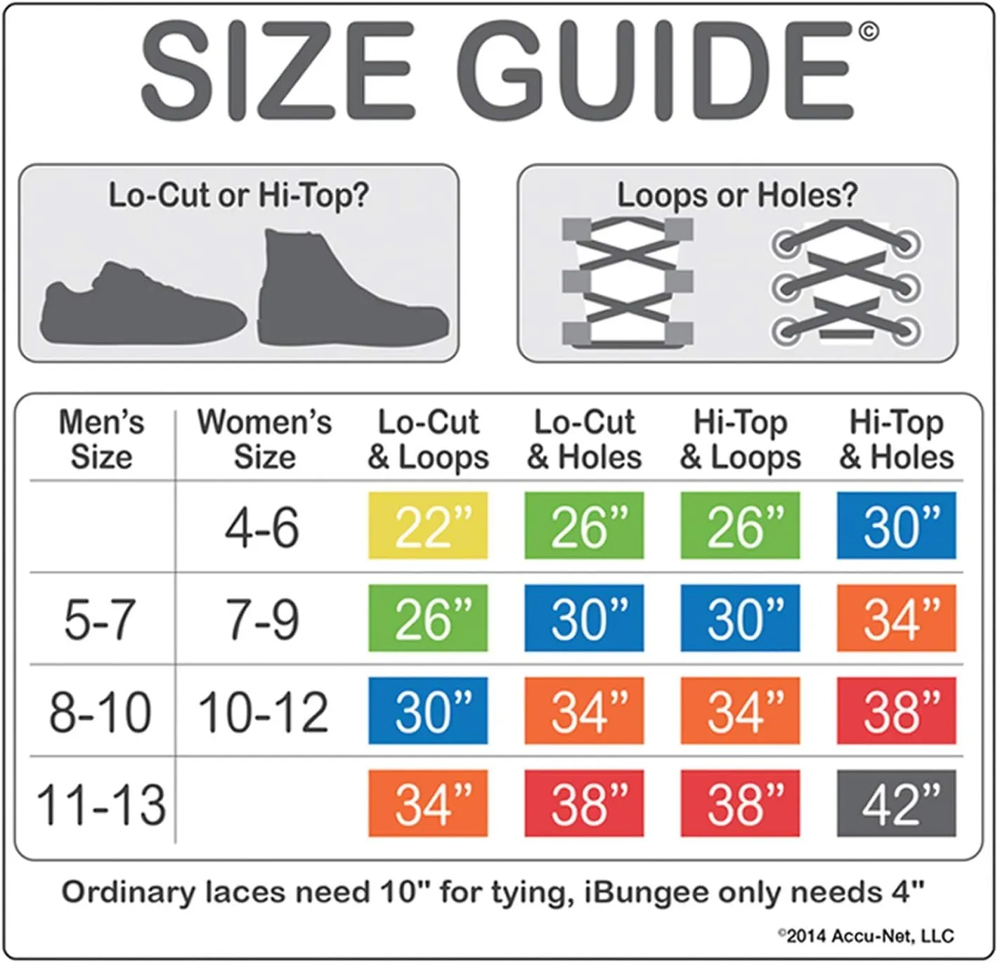 (Elastic No Tie Shoelaces (Made in the USA)