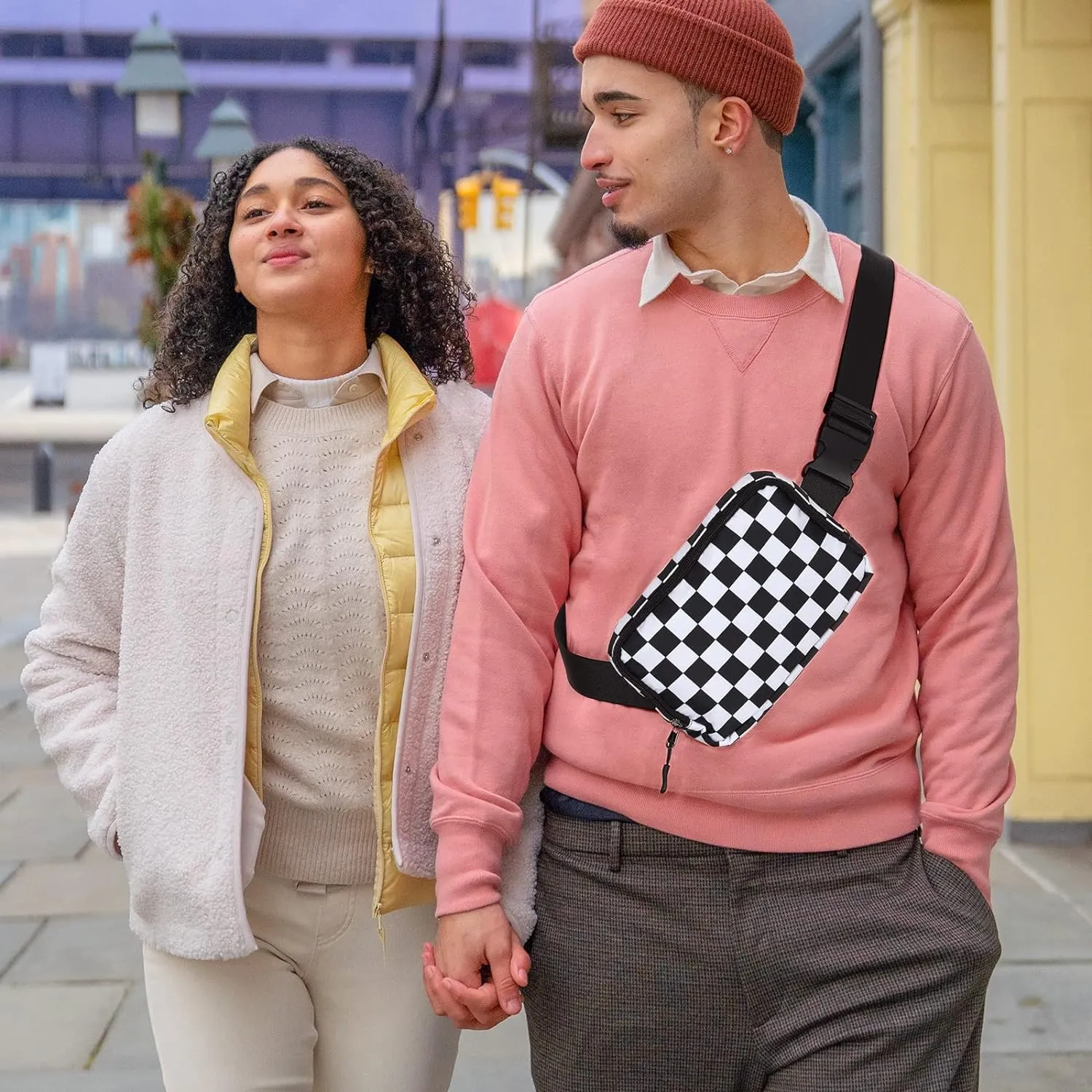 Fanny Pack,Belt Bag,40 Inch Asjustable Strap Everywhere Belt Bag,for Women and Men