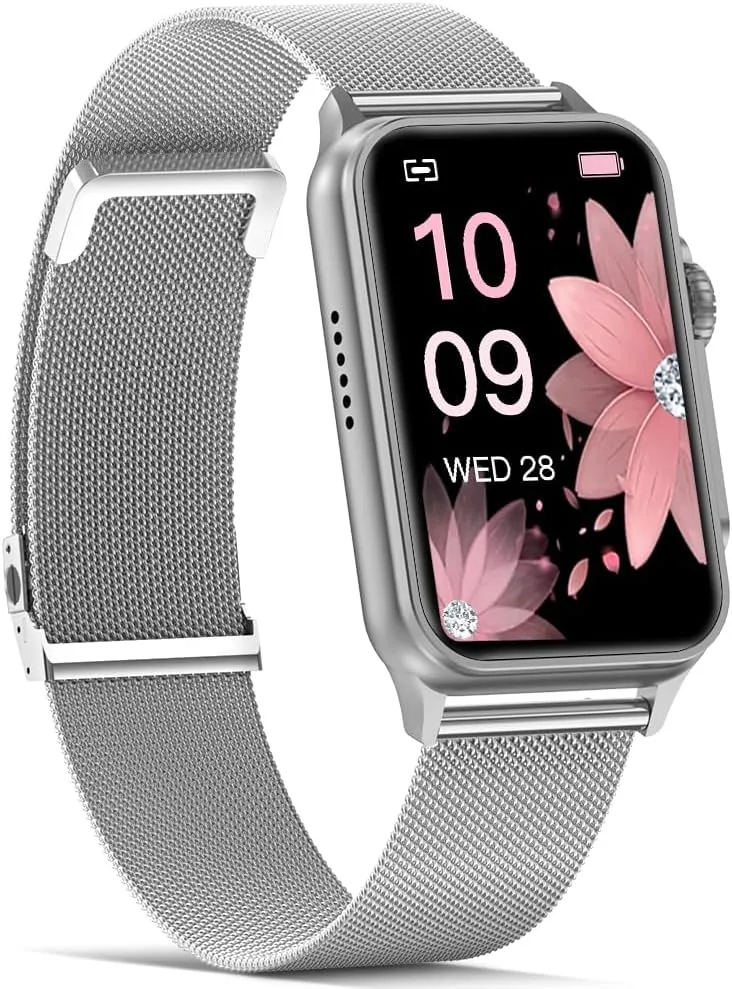FITVII Nexa Fitness Tracker Answer/Make Calls, Smart Watch with Blood Pressure, Blood Oxygen, 24/7 Heart Rate Monitor, 120  Sport Mode Activity Tracker with Step Counter, Sleep Tracker for Women Men