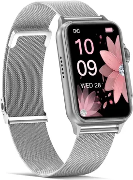 FITVII Nexa Fitness Tracker Answer/Make Calls, Smart Watch with Blood Pressure, Blood Oxygen, 24/7 Heart Rate Monitor, 120  Sport Mode Activity Tracker with Step Counter, Sleep Tracker for Women Men