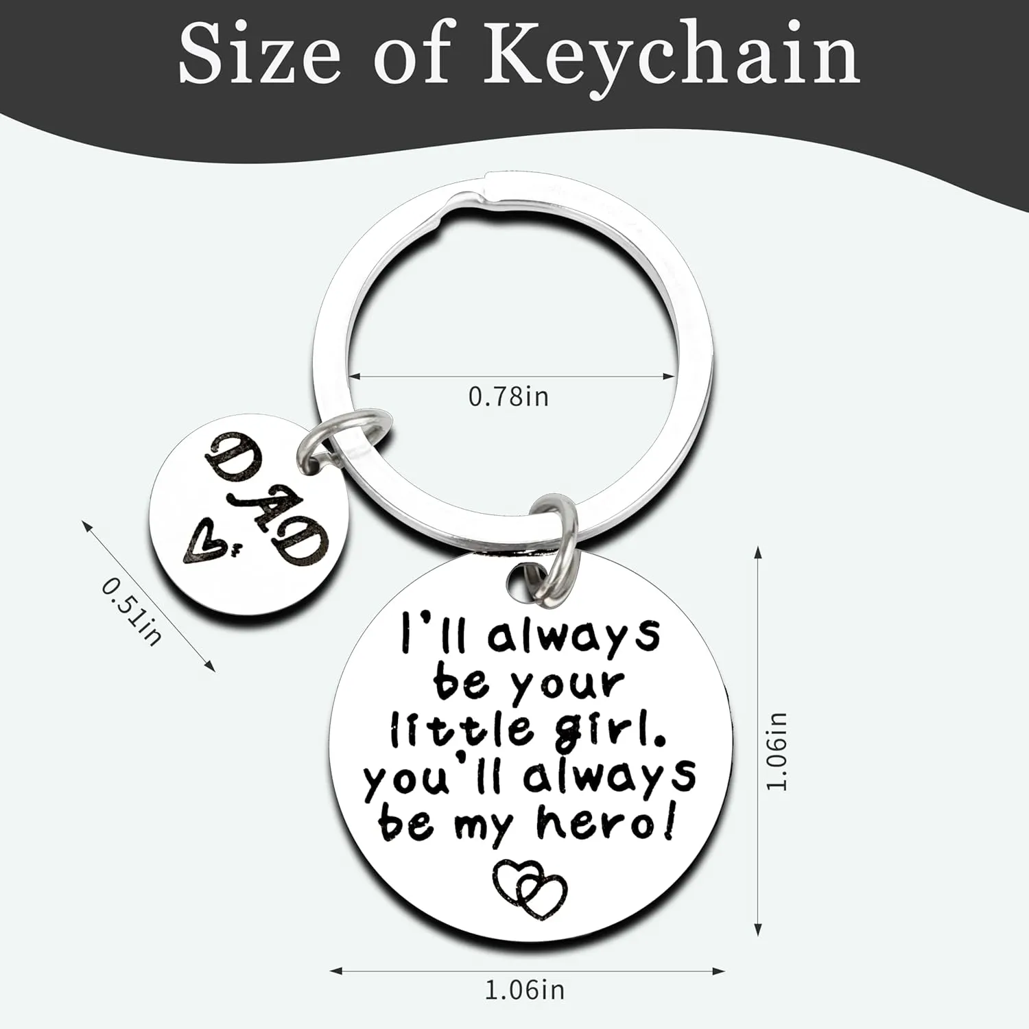 Gifts for Dad - Dad Christmas Gifts Dad Keychain Gifts Stocking Stuffers Christmas Presents Fathers Day Birthday Gift for Dad