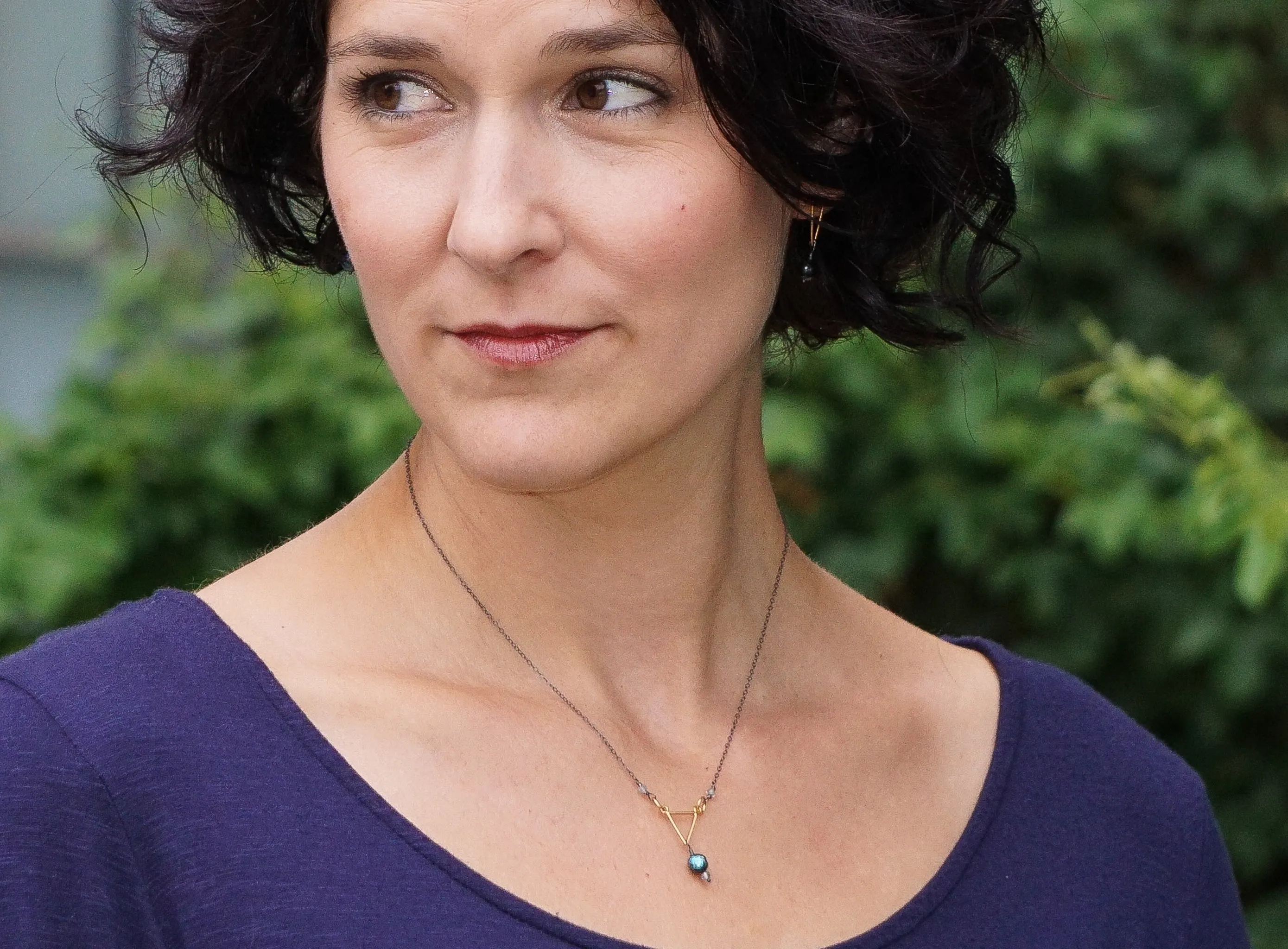 Golden Triangle Necklace