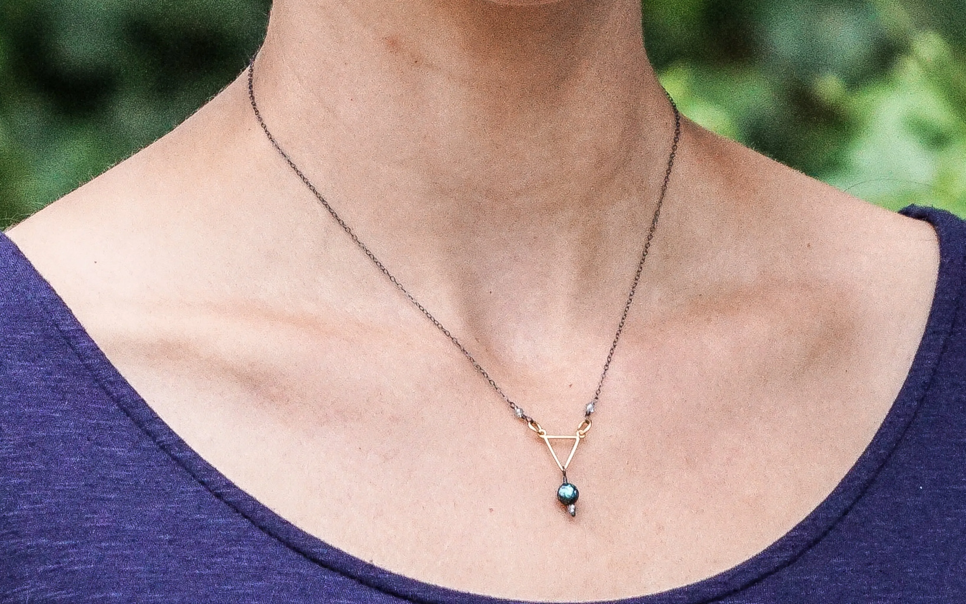Golden Triangle Necklace