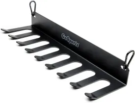 GoSports Baseball & Softball Bat Racks - Black or Red, Holds 16 Bats - Mount on Wall or Clip on Dugout Fence