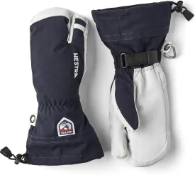 Hestra Army Leather Heli Ski Glove, 3-Finger Snow Glove for Skiing & Snowboarding for Men & Women