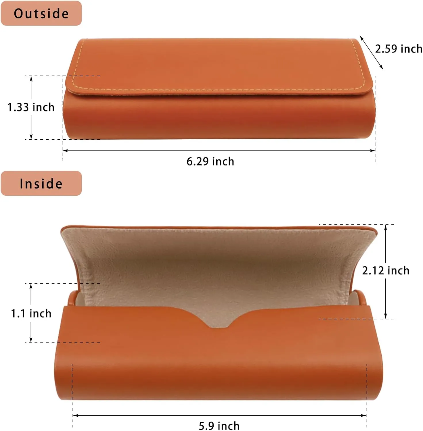 HSYMQ 3PCS Glasses Case, Eyeglasses Case Hard Shell, Sunglasses Case Reading Hard Glasses Cases for Women Men