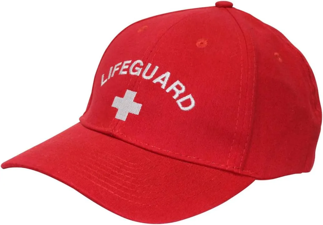 Kemp USA 11" Low Profile Lifeguard and Cross Logo Cap with Embroidery