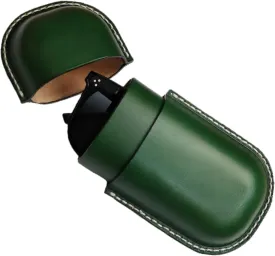 Leather Glasses Case Cowhide Vintage Men And Women Nearsighted Glasses Sunglasses Travel Anti-Crush Storage Box