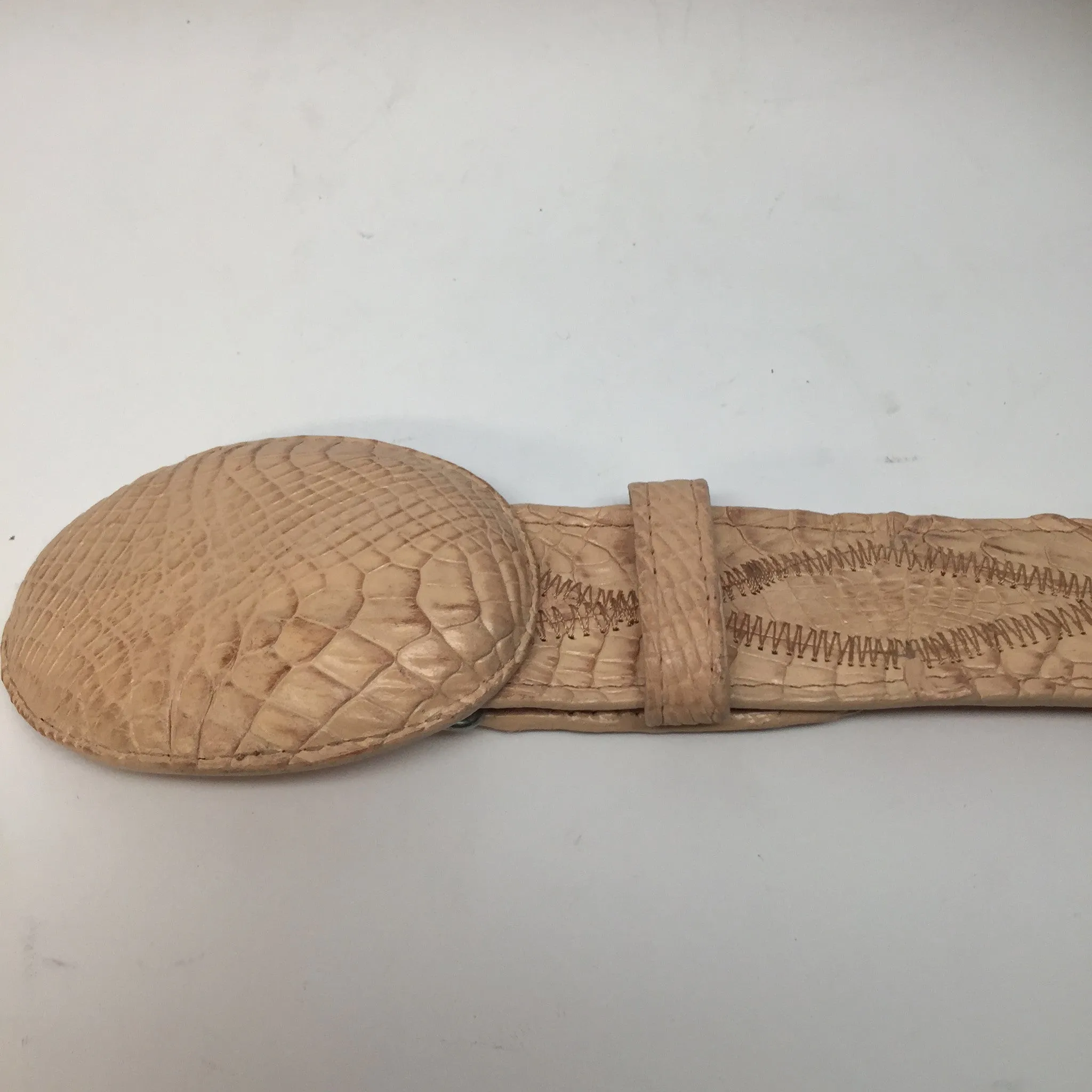 Los Altos Cross Stitch Hornback Crocodile Belt
