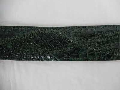 Los Altos Cross Stitch Hornback Crocodile Belt