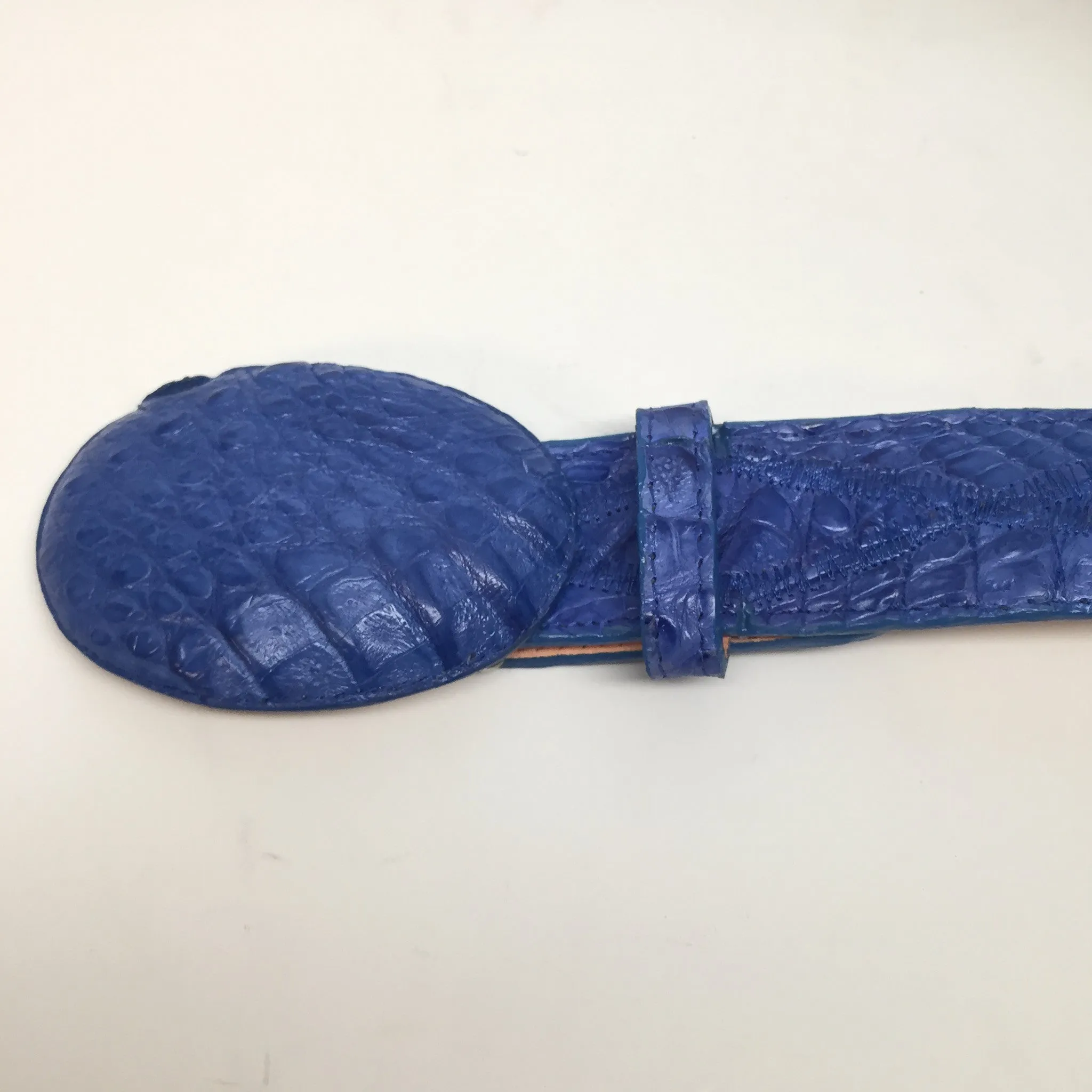 Los Altos Cross Stitch Hornback Crocodile Belt