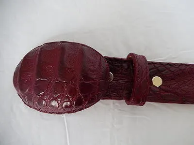 Los Altos Cross Stitch Hornback Crocodile Belt